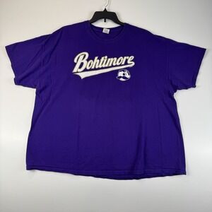 Mister Boh Bohtimore 85 Baltimore Ravens Themed Short Sleeve T-shirt Size 3XL
